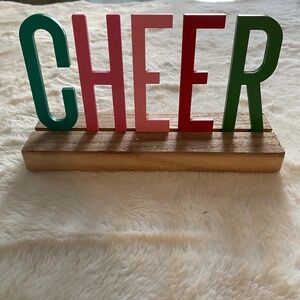 Christmas Decor “Cheer” Sign